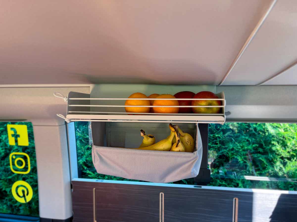 PACDAS Zusatzfach mit Obst am Caliregal